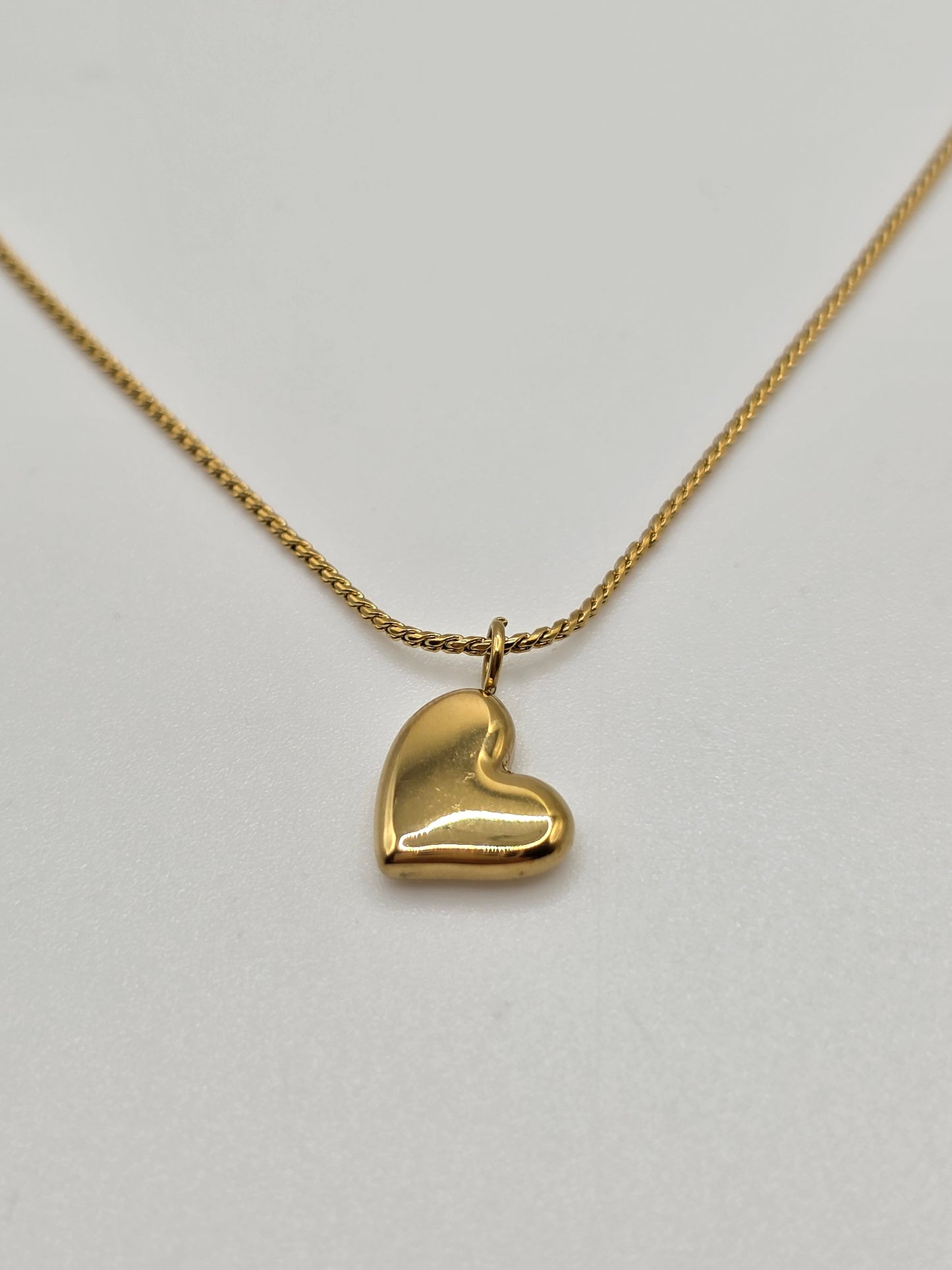 Golden Heart Pendant Necklace