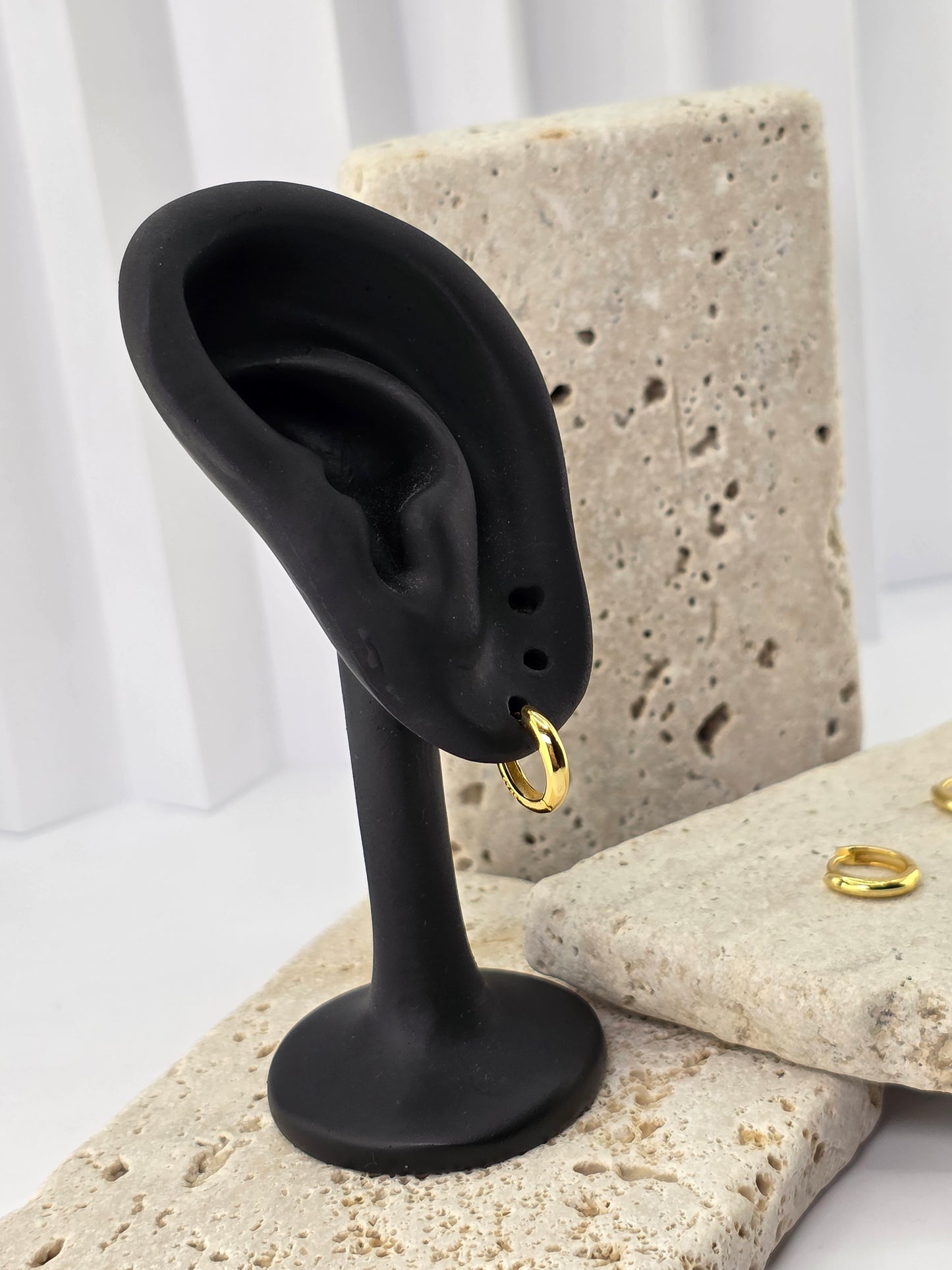 18K Gold-Plated Huggie Hoops (12mm & 14mm)