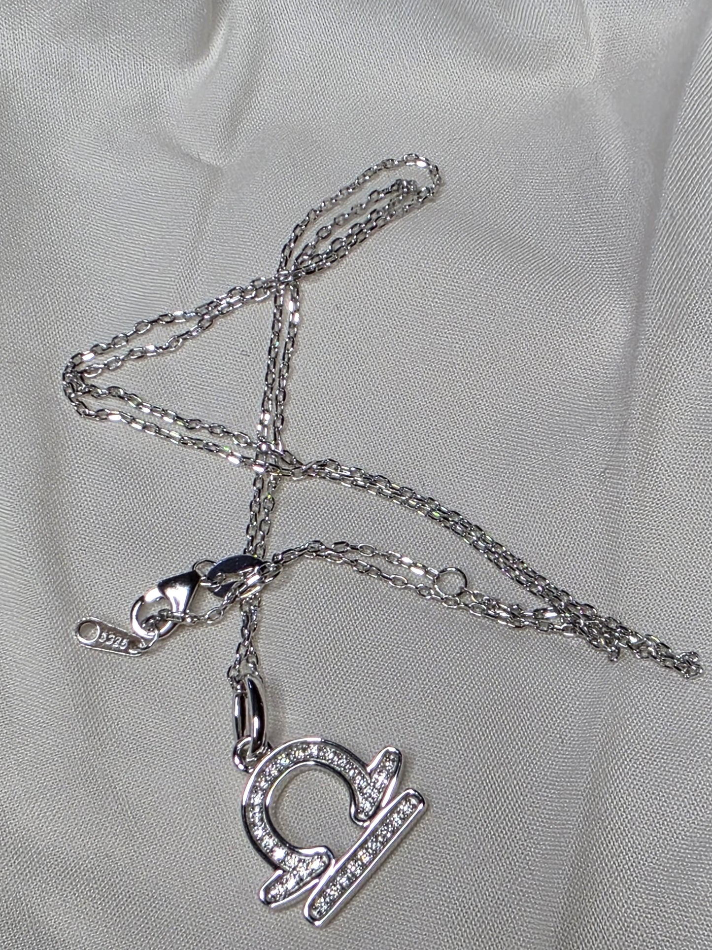 925 Sterling Silver Zodiac Moissanite Necklace