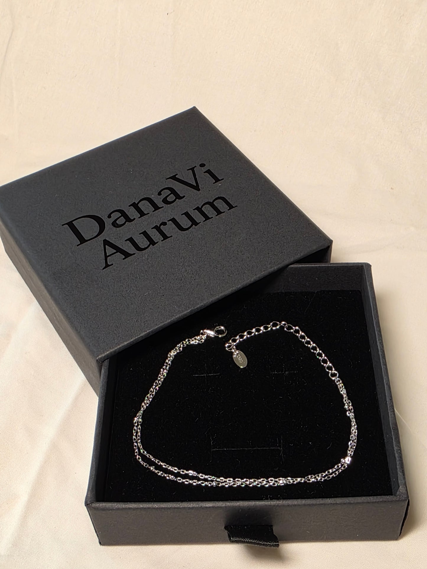 Delicate Double-Layered Chain Bracelet – 925 Sterling Silver, 14K Gold Plated