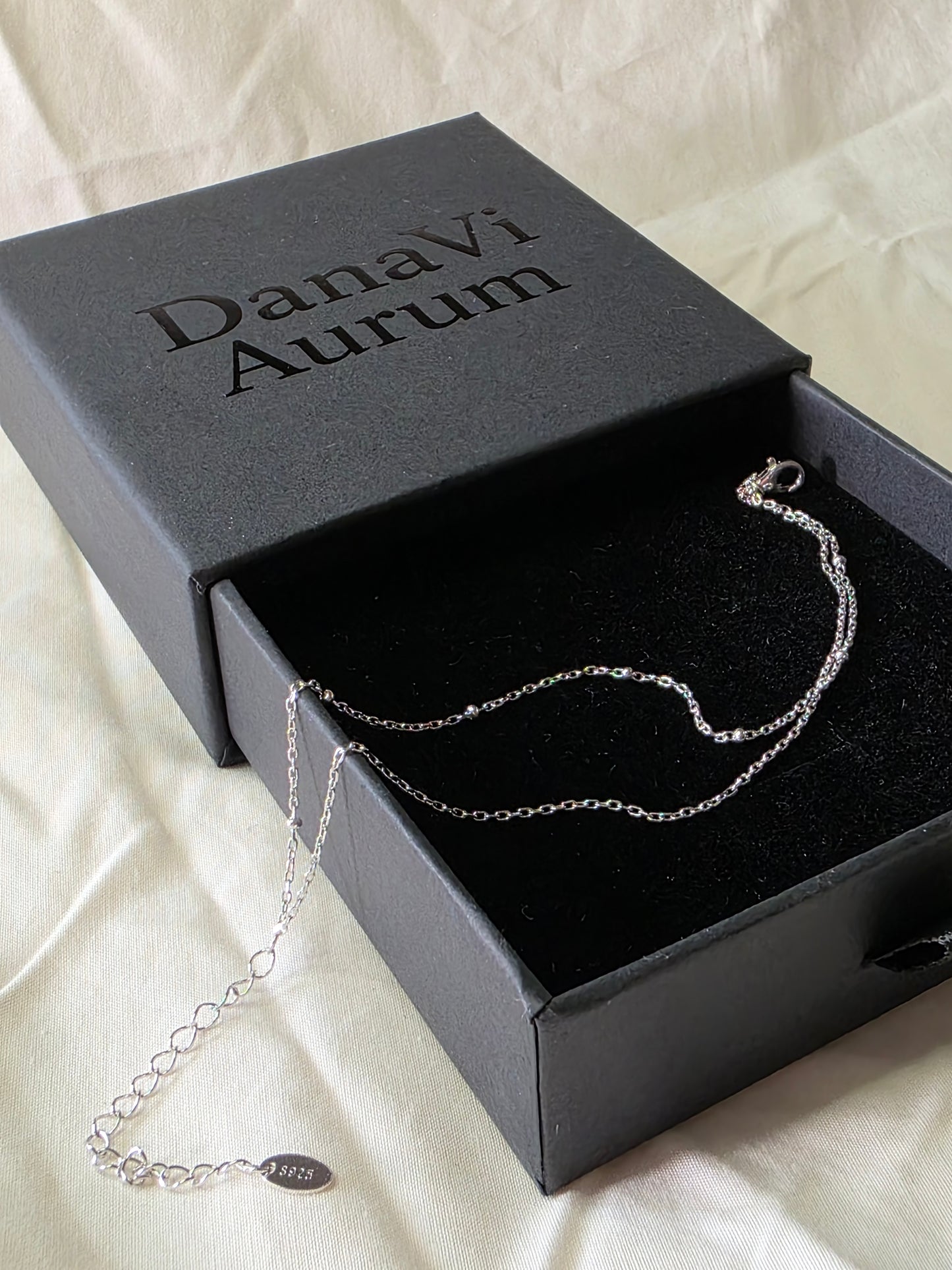 Delicate Double-Layered Chain Bracelet – 925 Sterling Silver, 14K Gold Plated