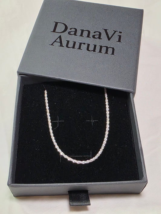 925 Sterling Silver Sparkle Chain Bracelet – Minimalist Elegance