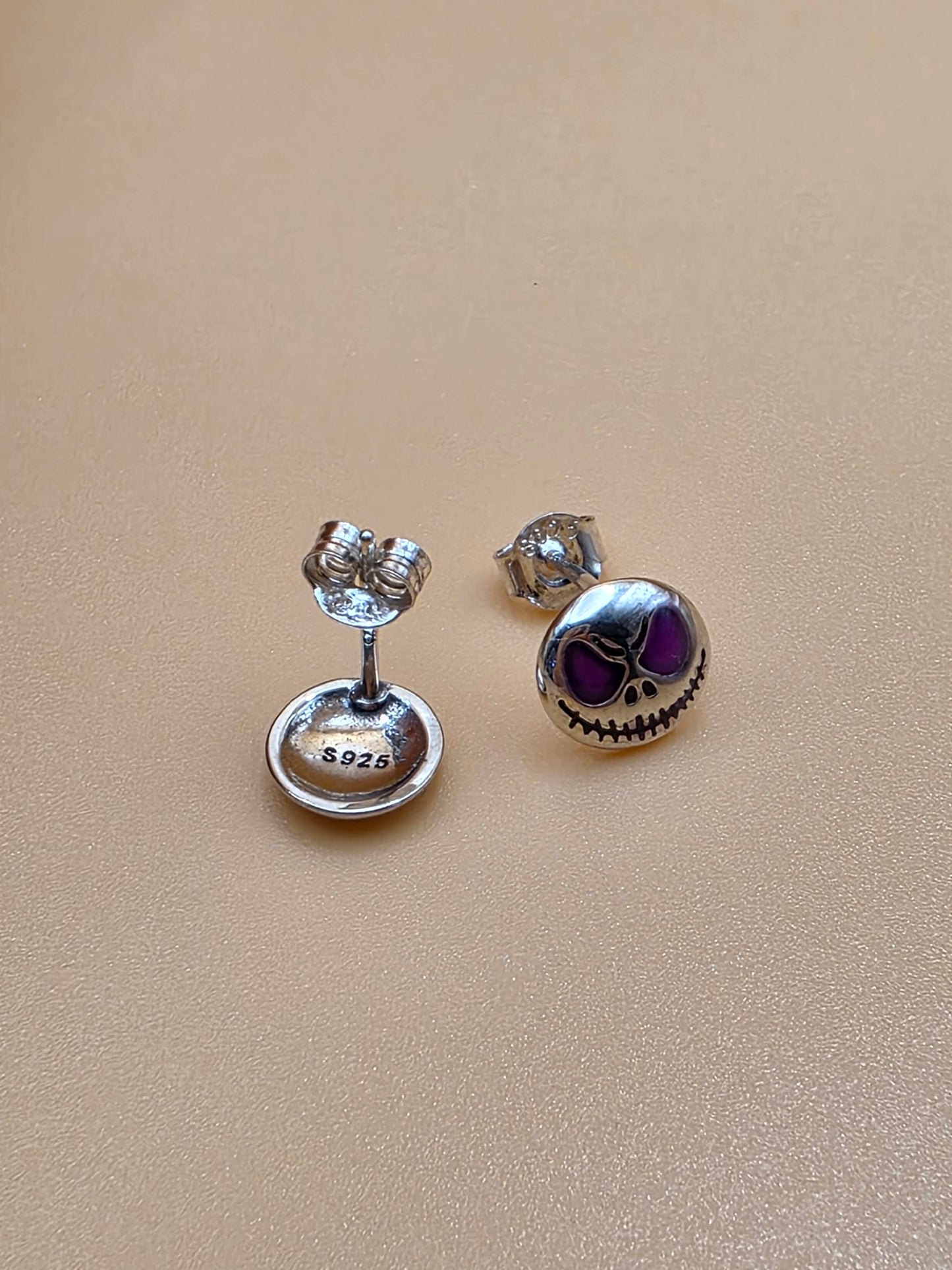 Spooky Chic Sterling Silver Skull Studs