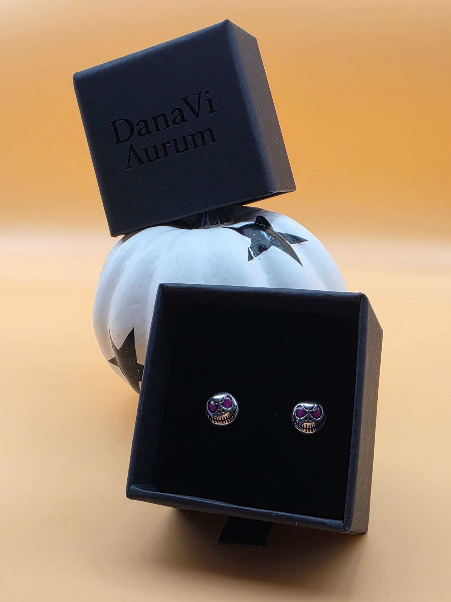 Spooky Chic Sterling Silver Skull Studs