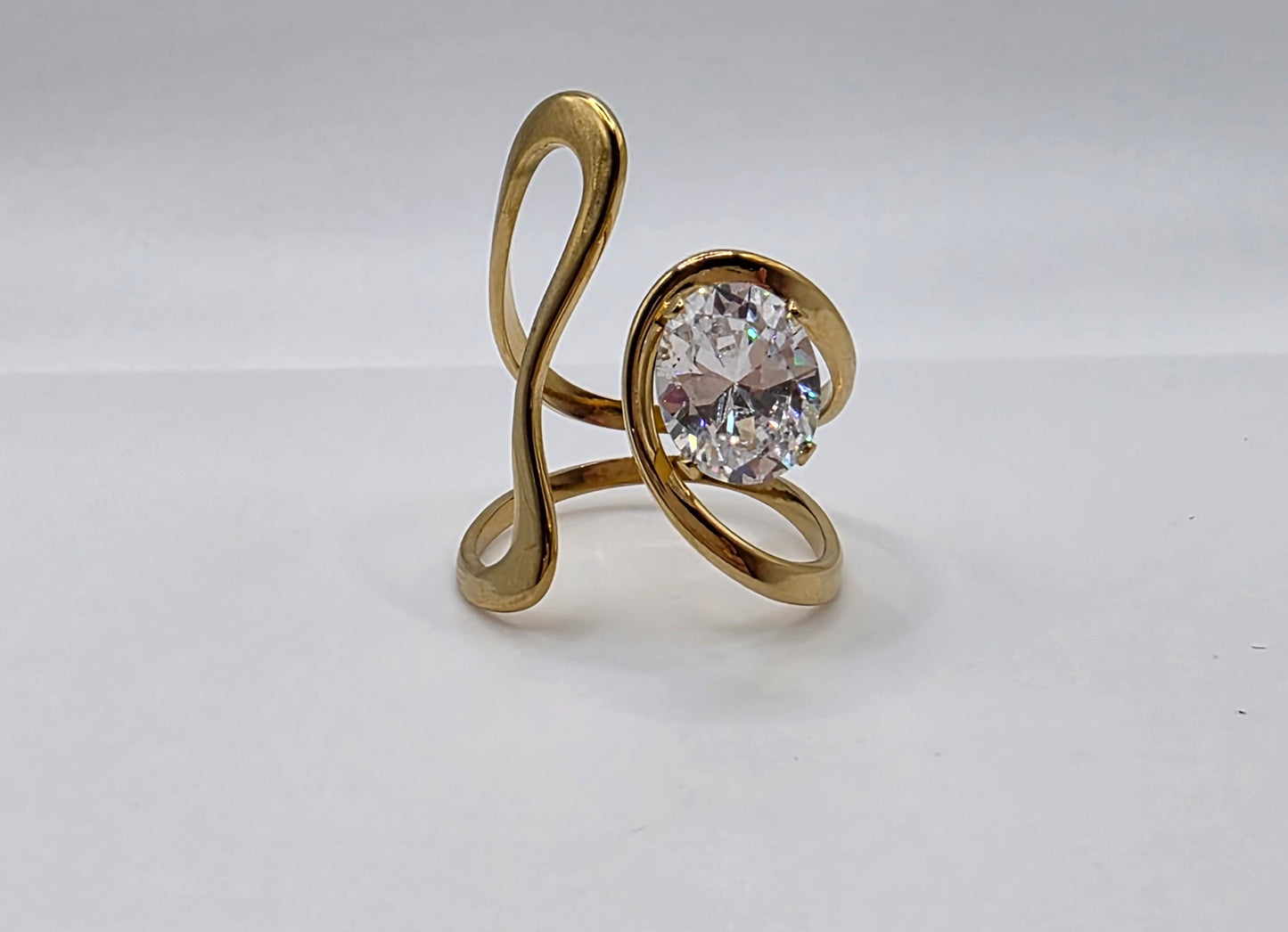 Bold Elegance: Adjustable Gold Statement Rings 18k Gold Plated (Buy 2, Get 1 Free)