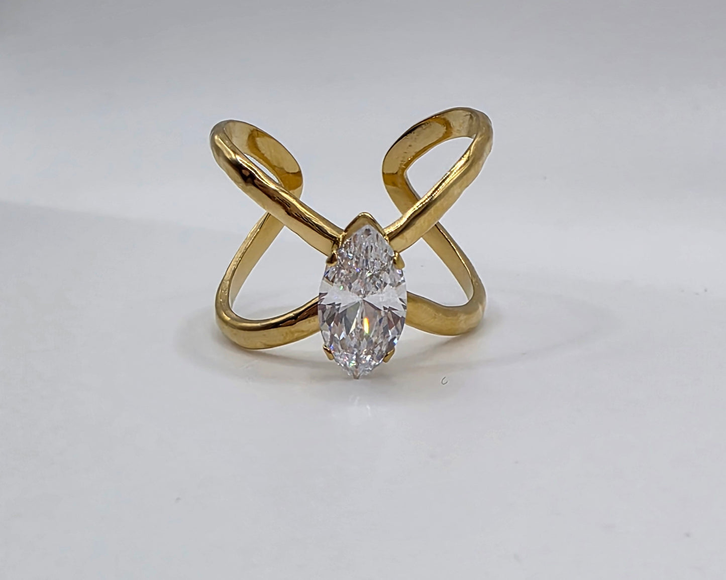 Bold Elegance: Adjustable Gold Statement Rings 18k Gold Plated (Buy 2, Get 1 Free)