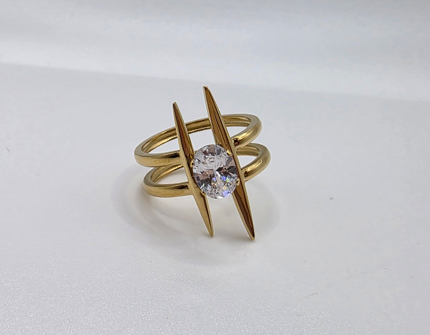 Bold Elegance: Adjustable Gold Statement Rings 18k Gold Plated (Buy 2, Get 1 Free)