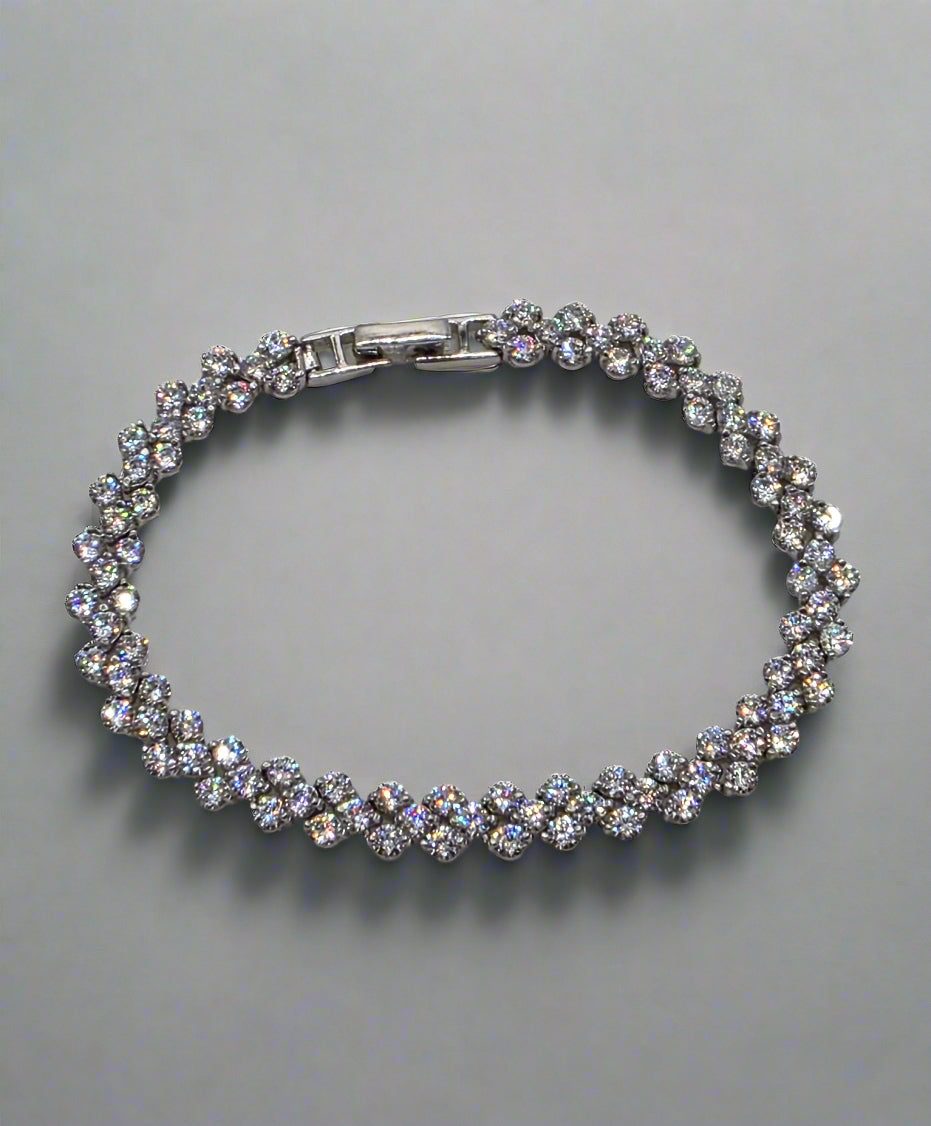 925 Sterling Silver Tennis Bracelet – Radiant Ice