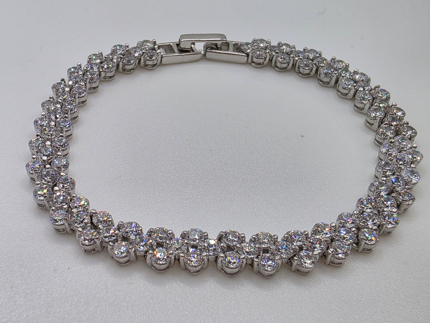 925 Sterling Silver Tennis Bracelet – Radiant Ice