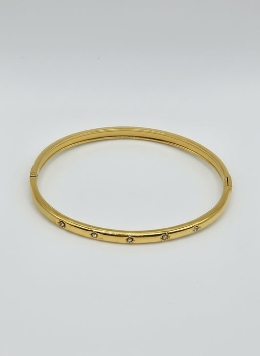 Golden Glow Starburst Bangle