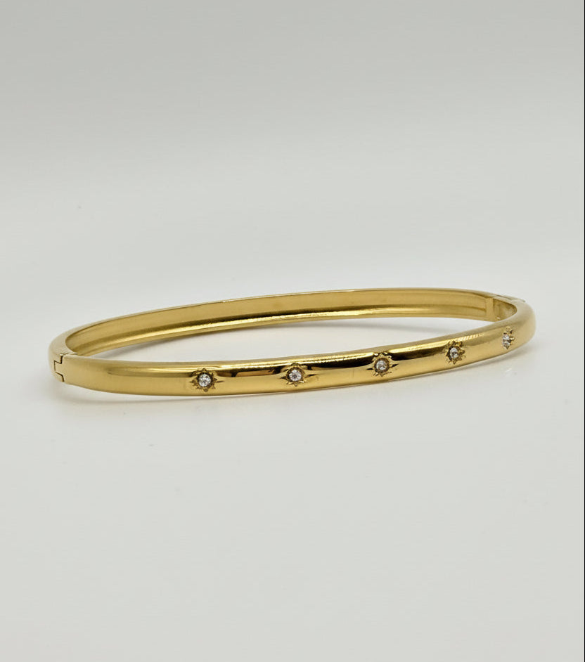Golden Glow Starburst Bangle