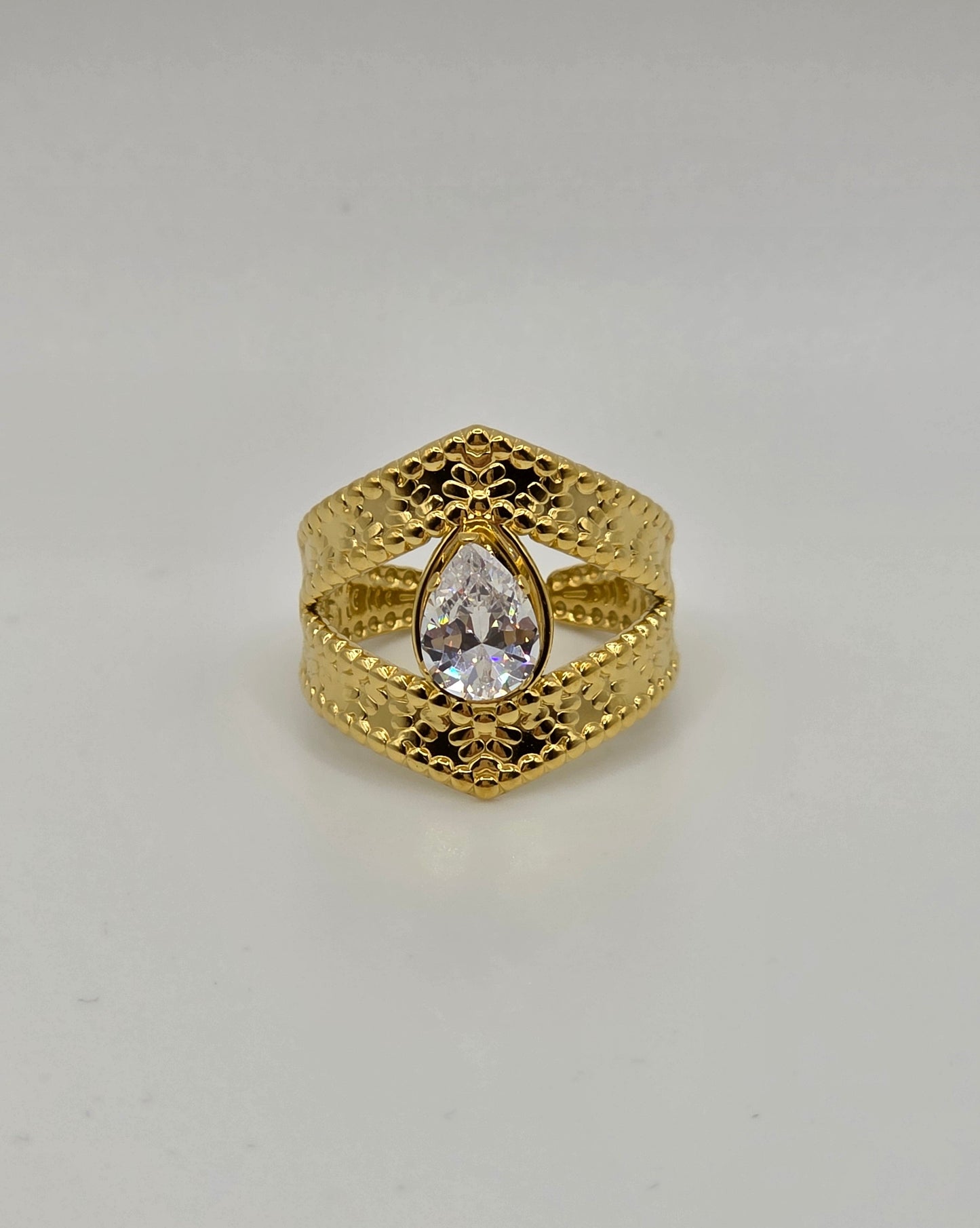 Bold Sparkle Collection – Adjustable Gold-Plated Rings (Buy 2, Get 1 Free)