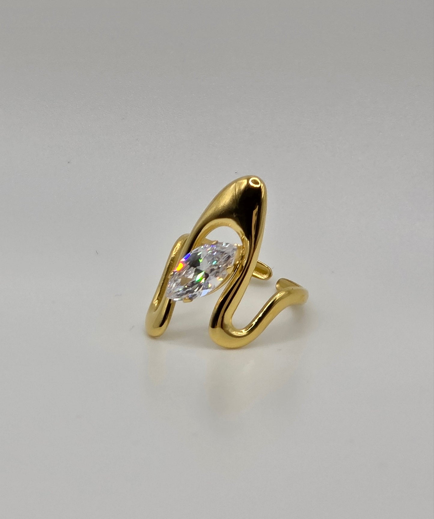 Bold Sparkle Collection – Adjustable Gold-Plated Rings (Buy 2, Get 1 Free)