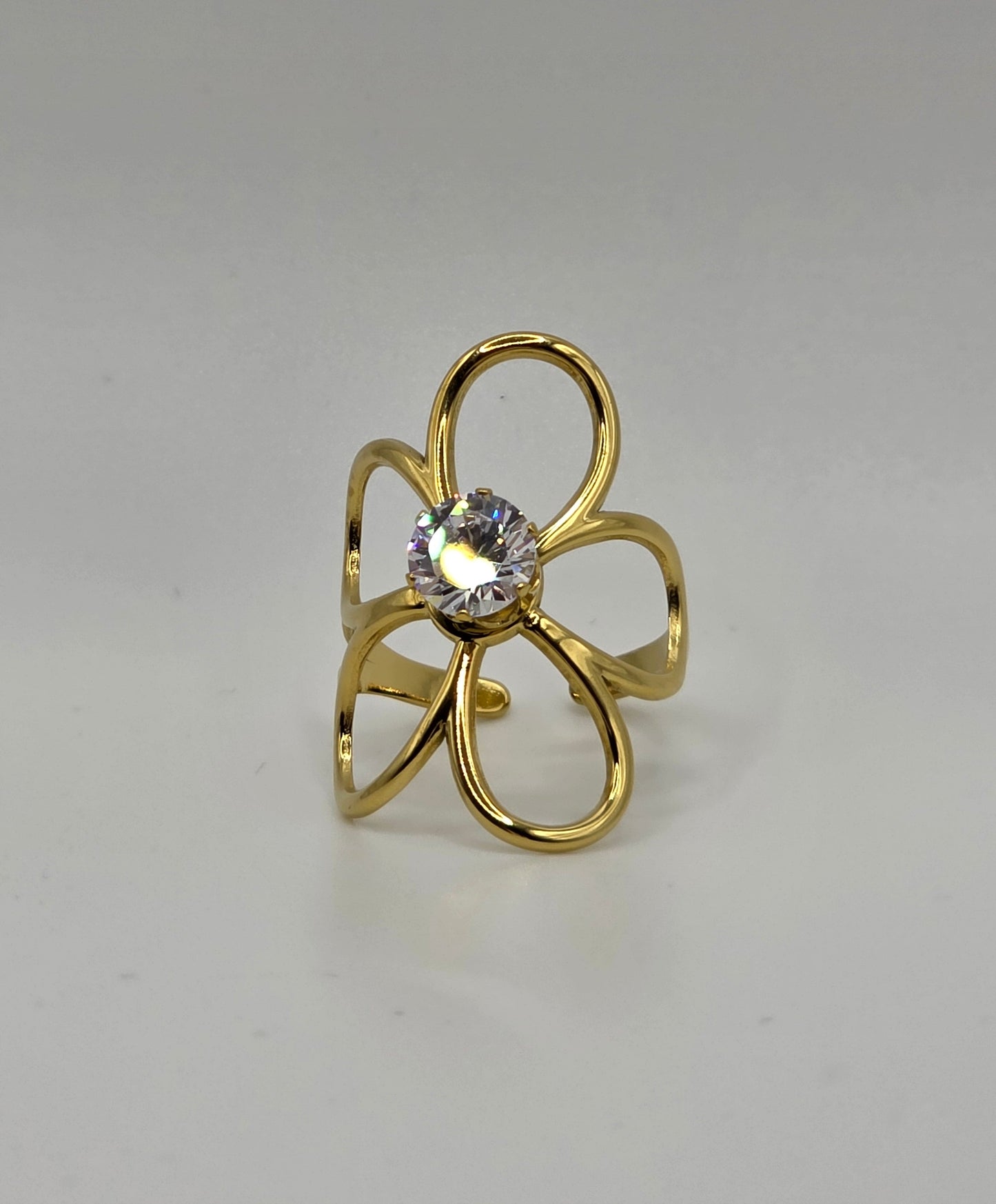 Bold Sparkle Collection – Adjustable Gold-Plated Rings (Buy 2, Get 1 Free)
