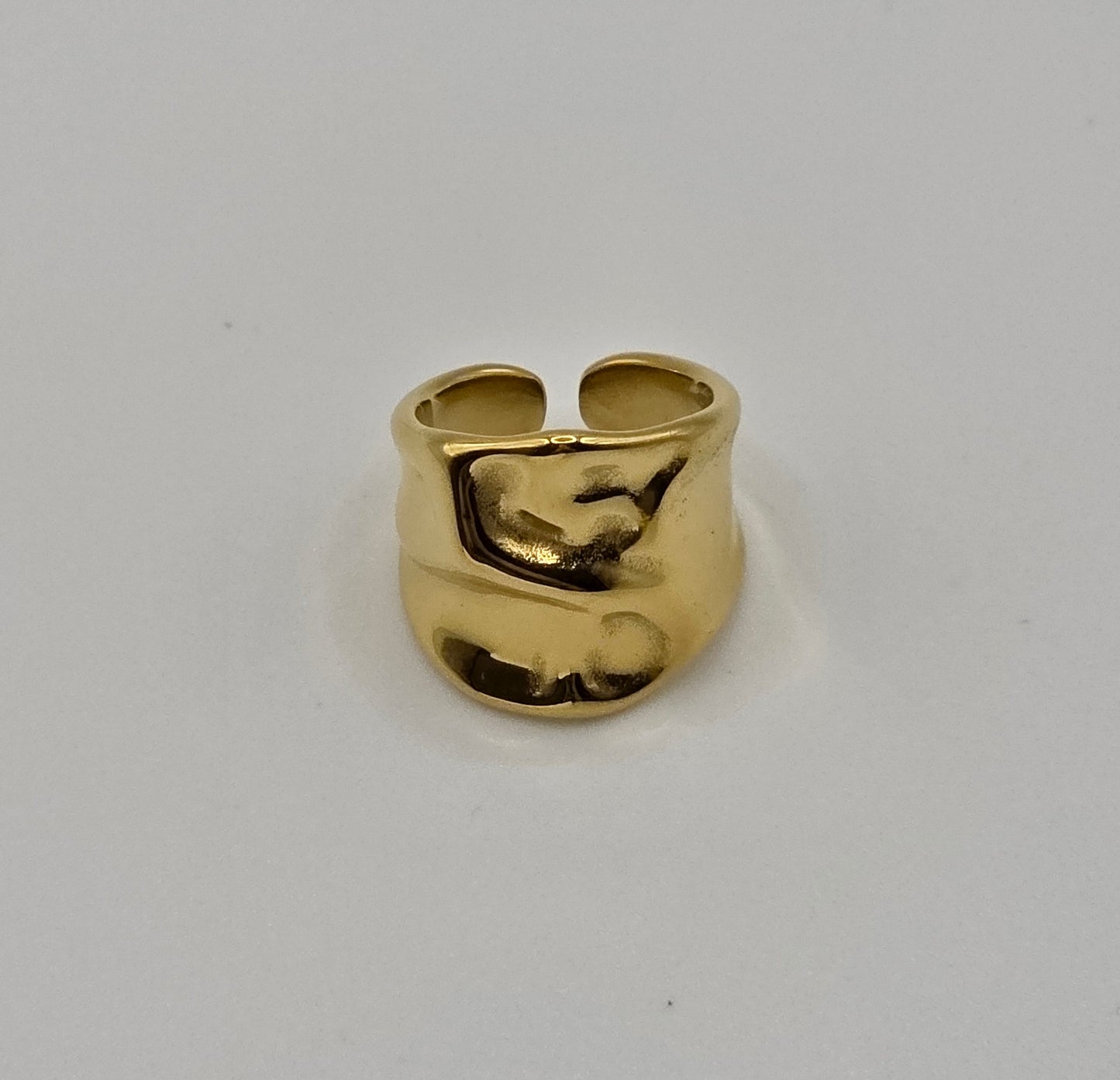 Gold-Plated Adjustable Rings – Set of 3