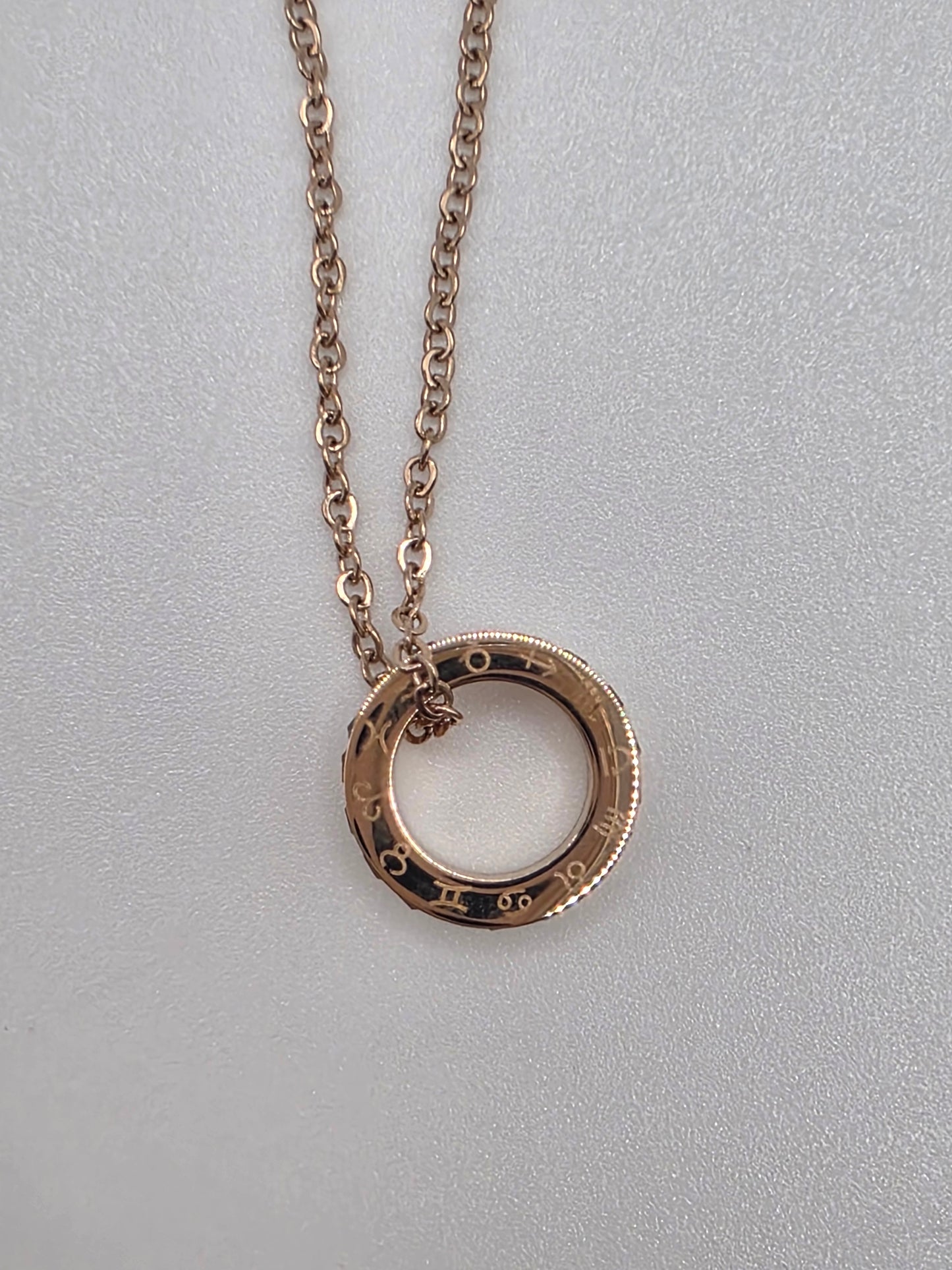 Celestial Rose Gold Zodiac Necklace