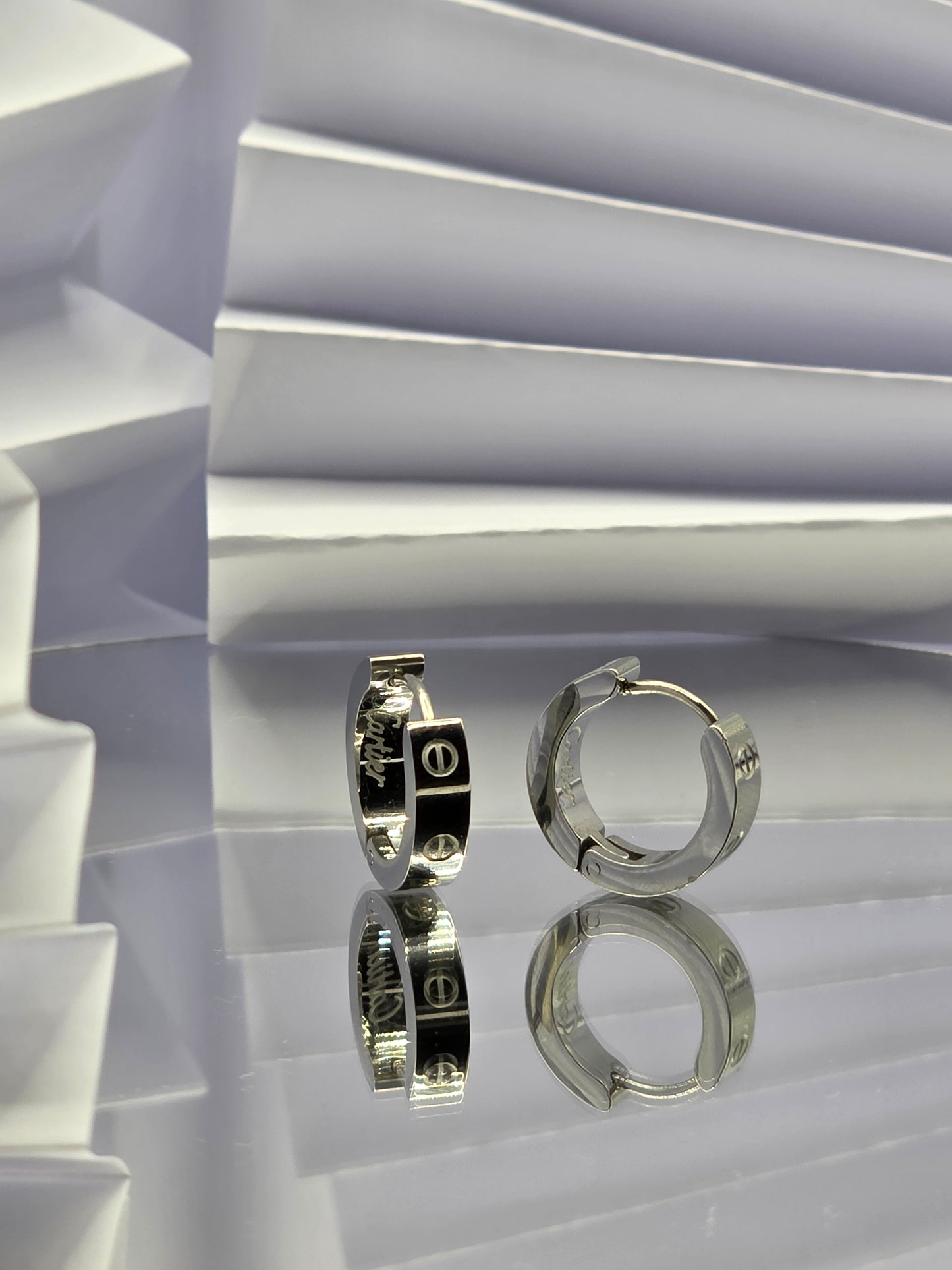 Designer-Inspired Gold Huggie Hoops – 18K Plated Stainless Steel