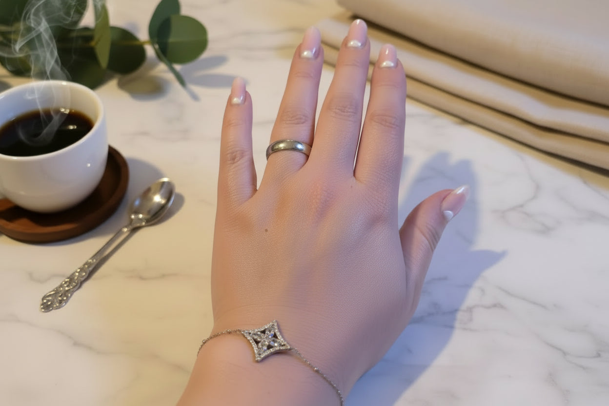 Star Pavé Bracelet – Silver
