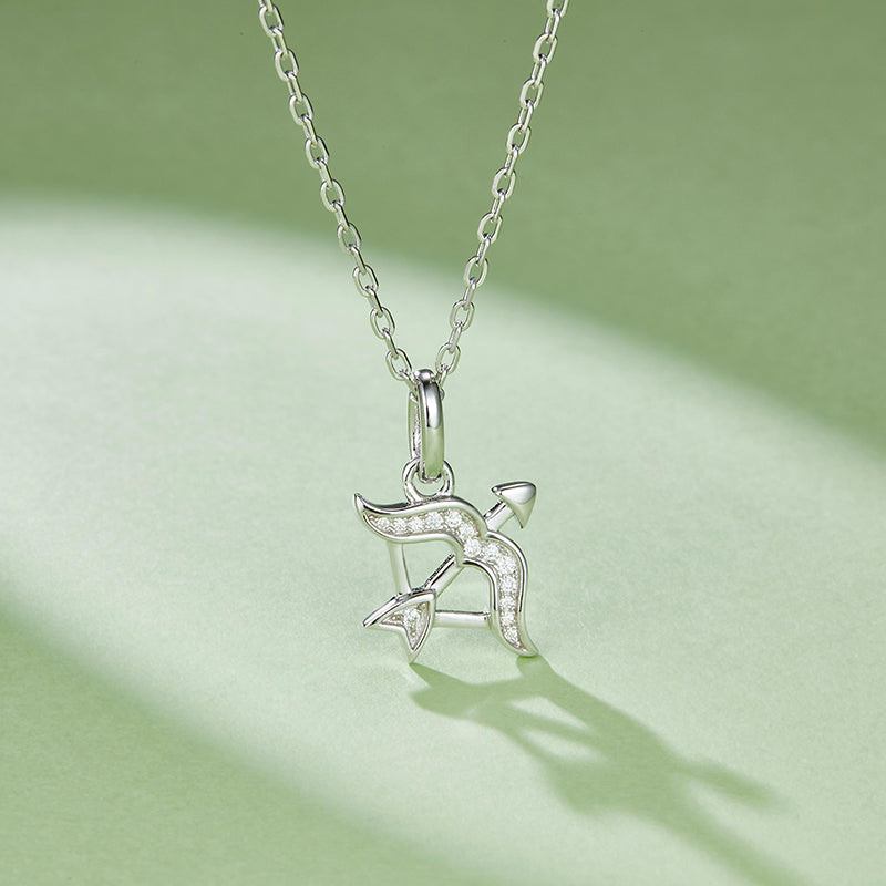 925 Sterling Silver Zodiac Moissanite Necklace