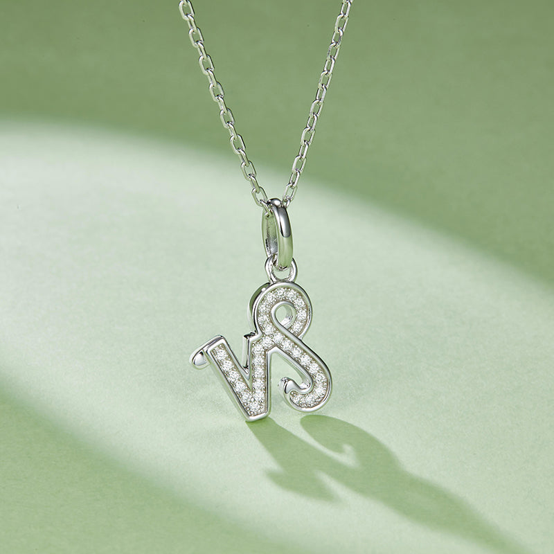 925 Sterling Silver Zodiac Moissanite Necklace