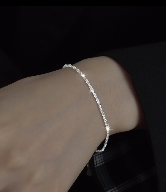 Brățară cu lanț strălucitor din argint 925 – Eleganță minimalistă