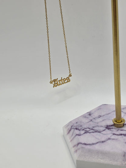 Gold Zodiac Sign Necklace