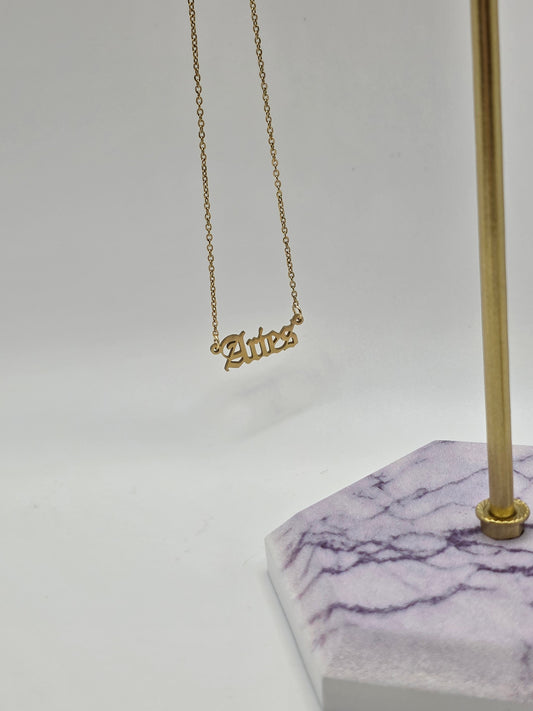 Gold Zodiac Sign Necklace