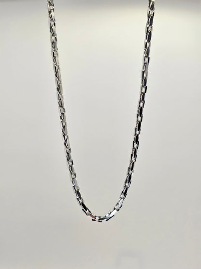 Unisex 18K Gold-Plated Square Link Chain Necklace