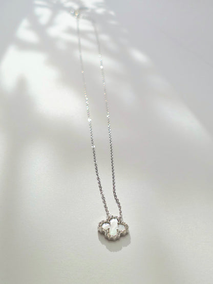 925 Sterling Silver Clover Necklace