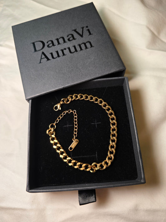 18K Gold Waterproof Bracelets | Cuban Chain | Oval | Geometric | Layered Duo