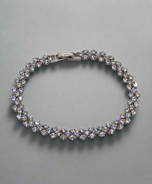 925 Sterling Silver Tennis Bracelet – Radiant Ice