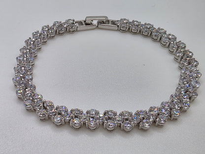 925 Sterling Silver Tennis Bracelet – Radiant Ice
