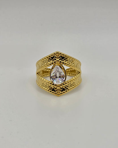 Bold Sparkle Collection – Adjustable Gold-Plated Rings (Buy 2, Get 1 Free)