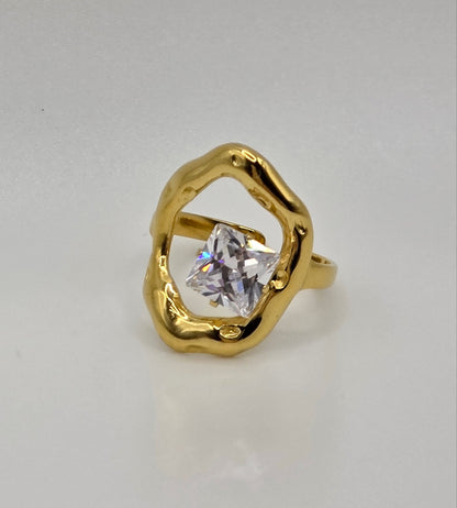 Bold Sparkle Collection – Adjustable Gold-Plated Rings (Buy 2, Get 1 Free)