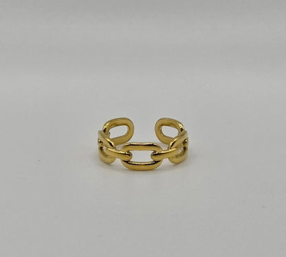 Gold-Plated Adjustable Rings – Set of 3