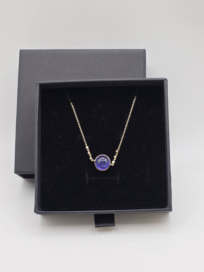 Golden Aura – 14K Yellow Gold & Tanzanite Cable Bracelet
