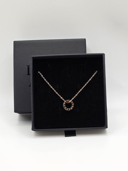 Celestial Rose Gold Zodiac Necklace