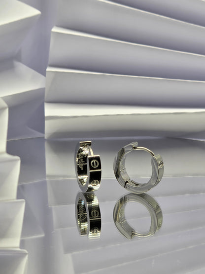 Designer-Inspired Gold Huggie Hoops – 18K Plated Stainless Steel