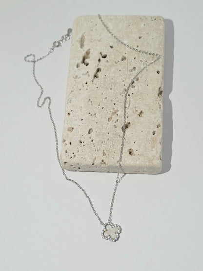925 Sterling Silver Clover Necklace
