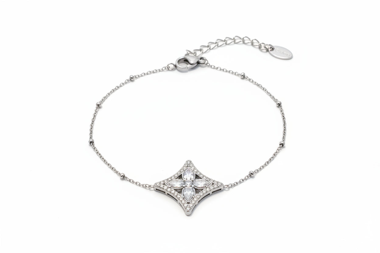 Star Pavé Bracelet – Silver