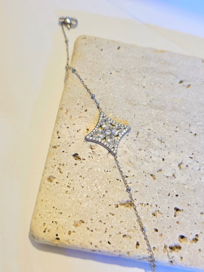 Star Pavé Bracelet – Silver