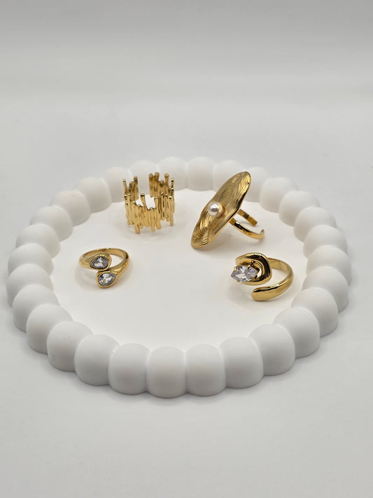 Adjustable Gold-Plated Ring Collection (Buy 2, Get 1 Free)