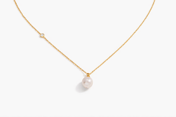 Aurum Mini Pearl Drop Necklace