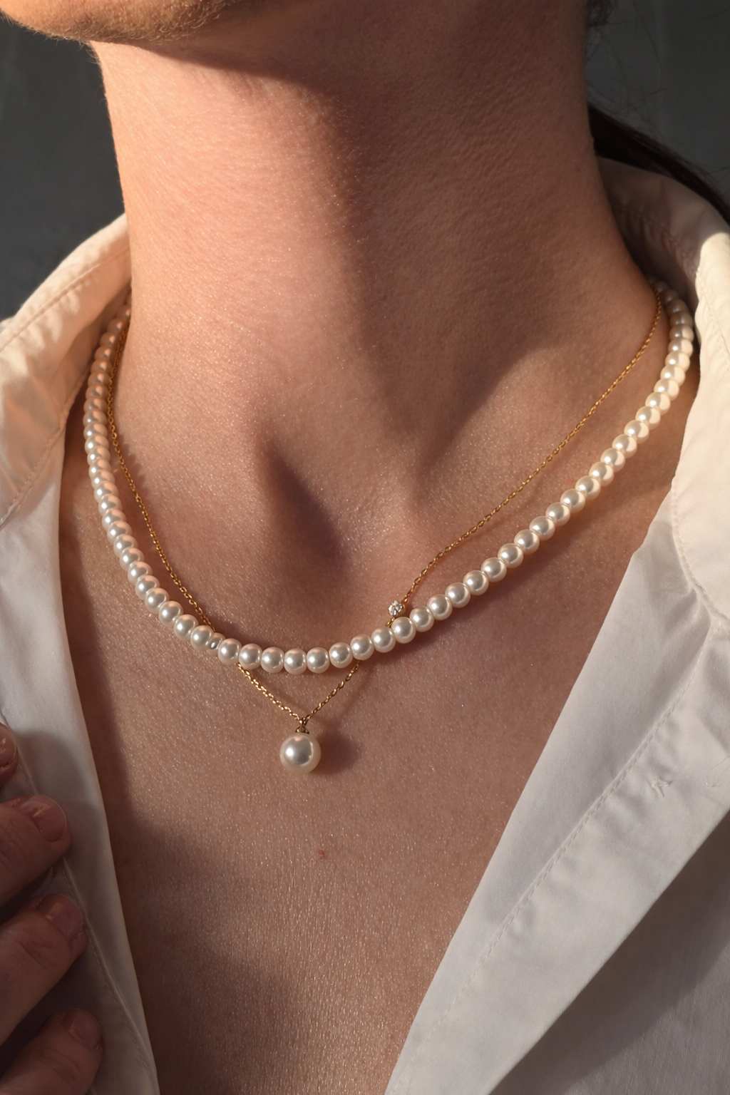 Aurum Pearl Classic Necklace