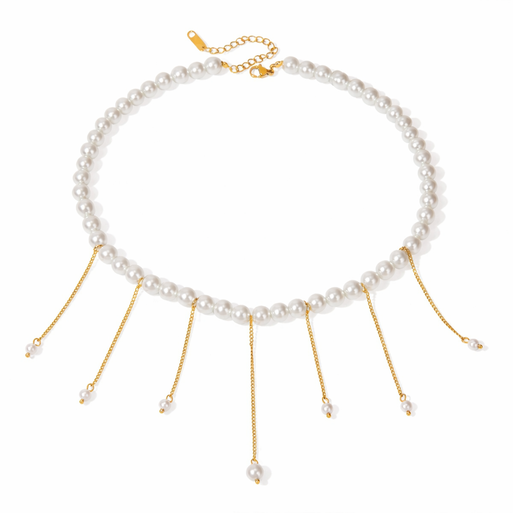 Aurum Pearl Drop Choker
