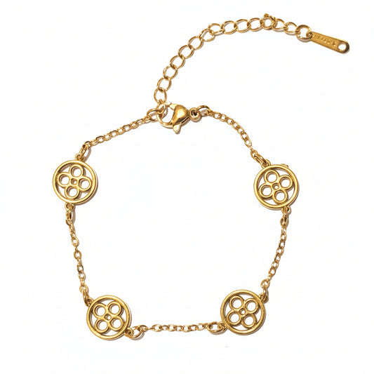 Clover Chain Bracelet 18K Gold Plated