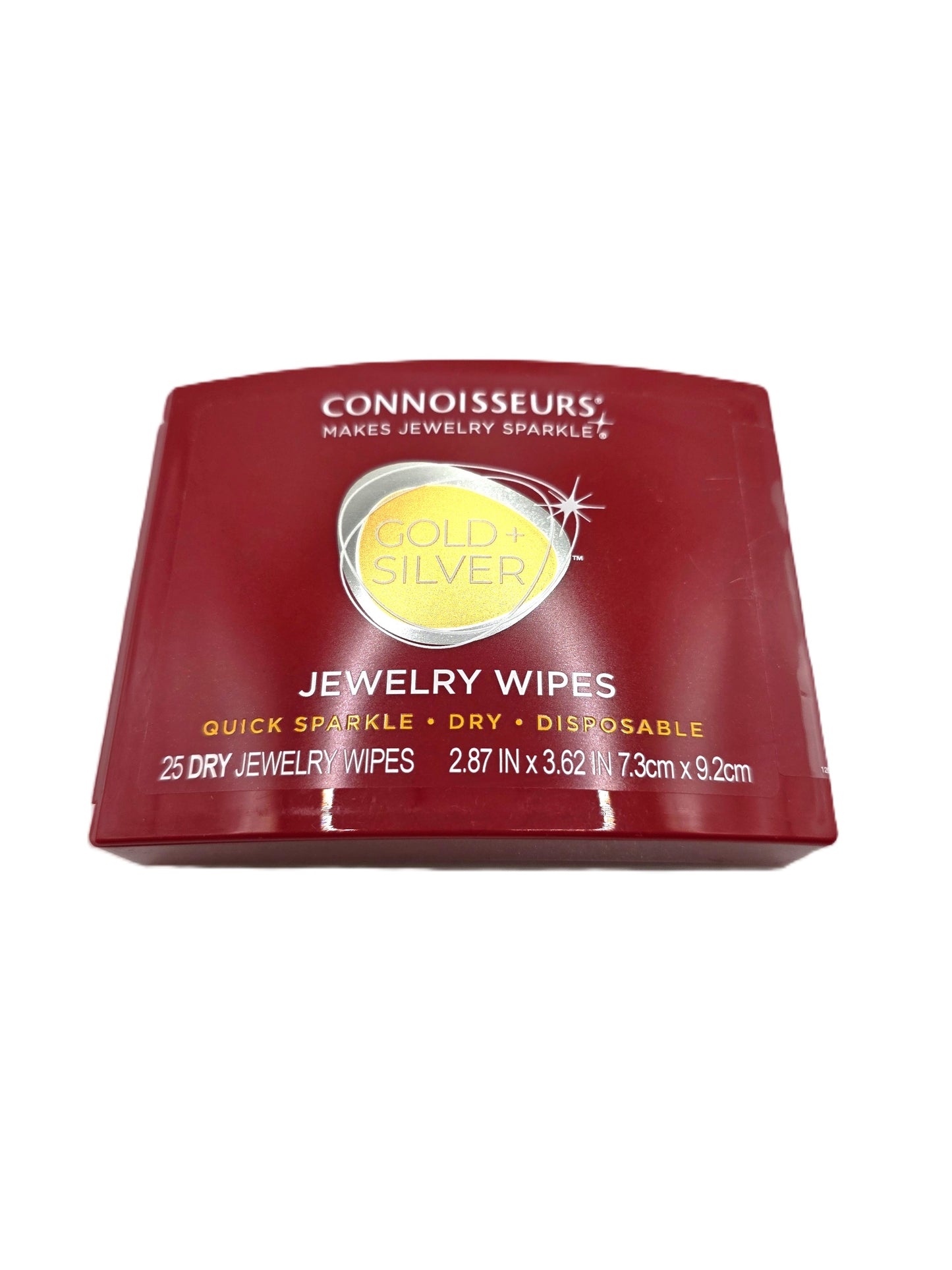 Connoisseurs jewelry wipes packaging on a white background danavi aurum