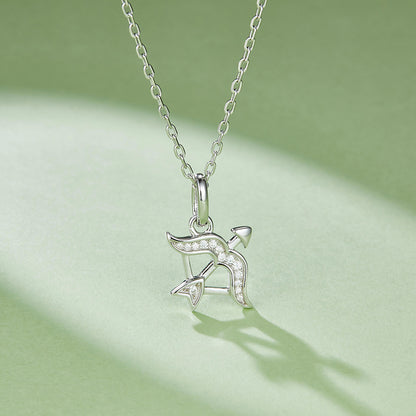 925 Sterling Silver Zodiac Moissanite Necklace