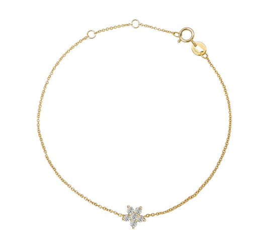 Celestia Solid 14K Gold Star Bracelet – Fine Jewellery with a Touch of Magic
