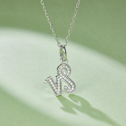 925 Sterling Silver Zodiac Moissanite Necklace